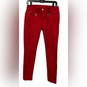 Micheal Kors skinny Jeans-Red (size 6)
